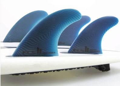 FCS II Medium Performer Neo Glass Tri-Quad Surfboard Fins - Pacific