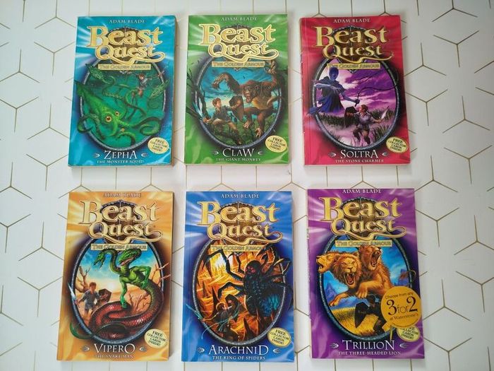 Beast Quest by Adam Blade book 7 to 12 - Series 2 - The Golden Armour