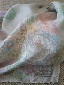 Vintage Liz Claiborne silk scarf made in Japan in very good condition and has been well cared for see last photo for exact measurements FREE STANDARD POSTAGE INCLUDED