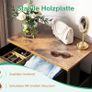 Narrow Chest of Drawers with 4 Drawers, Small Chest of Drawers with Fabric Drawer, Sturdy Steel Frame, Wooden Top, Suitable for Bedroom and Living Room, Retro Image 4
