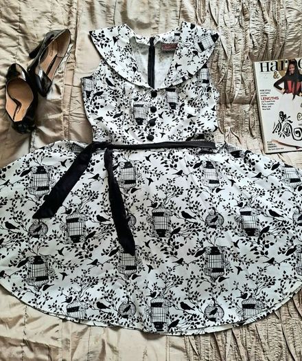 Vodoo Vixen 50s Style Retro Swing Dress - Size 14