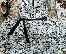 Vodoo Vixen 50s Style Retro Swing Dress - Size 14
