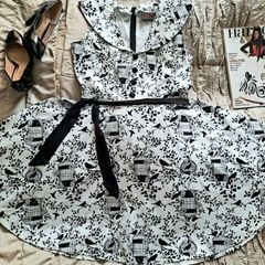 Vodoo Vixen 50s Style Retro Swing Dress - Size 14