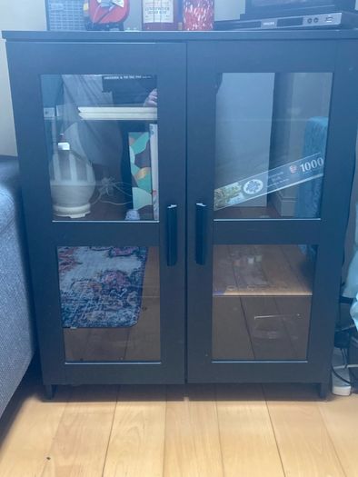 cabinet with glass doors