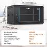 6U Wall Mount Network Server Cabinet, 39.4 cm Deep, Server Rack Cabinet Enclosure, 90.7 kg Max. Ground-mounted Load Capacity, with Locking Glass Image 2