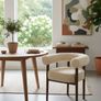 Puffy Dining Chair  Modern Boucle Comfort Image 5