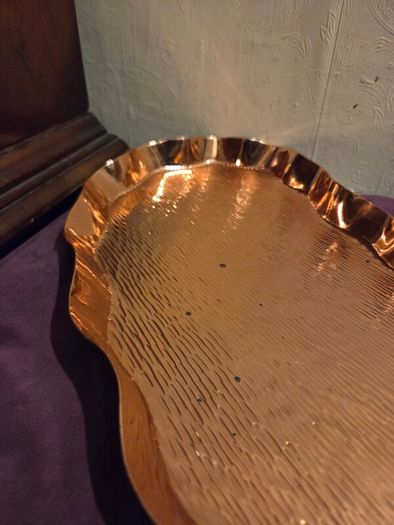 Solid Copper Henry Loveridge & Co "Kidney" tray