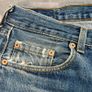 Levis 501 Vintage Made in UK W33 L32 Light Wash Blue Jeans 90s - Distressed Image 3