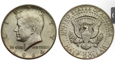 JFK Half Dollar 1964