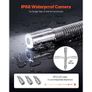 Sewer Camera, 164 ft/50 m, 4.3-inch Drain Inspection Camera with Lights- 6 Adjustable LED, 16GB Card, 3X Zoom & 8500mAh High-Capacity Battery Image 6