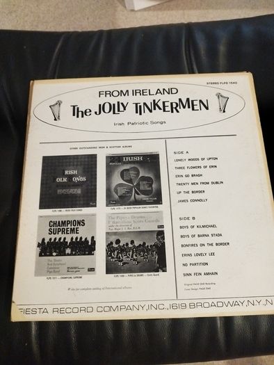 The Jolly Tinkermen From Ireland lp