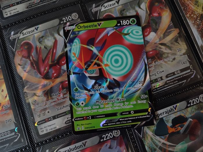 Orbeetle V ! Promo ! Sword and Shield Era ! 2020 ! Pokemon Card !
