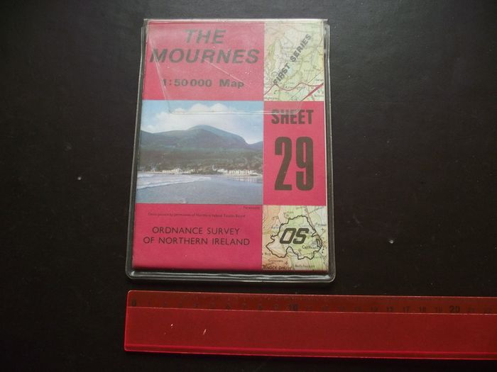 1987 'The Mournes' Ordnance Survey Folding Map from Discoverer Series