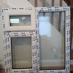 White PVC window - new - no handles - 1020x1045