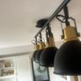 4 lamp black ceiling pendant Image 2