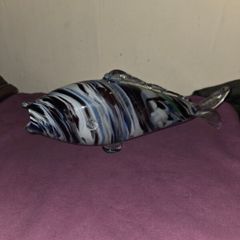 Murano Glass Fish Sculpture