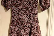 Floral Asymmetrical Hem Dress Wednesdays Girl Size XS