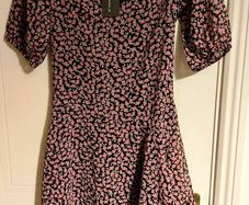 Floral Asymmetrical Hem Dress Wednesdays Girl Size XS