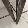 Set of 3 Genuine Tolix Bar Stools- Silver Metal Image 7