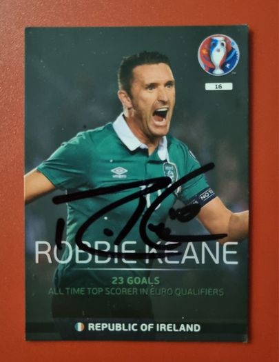 Signed Match Attax collector cards