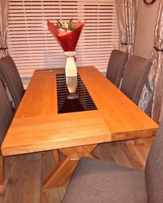 Dining table and 6 chairs