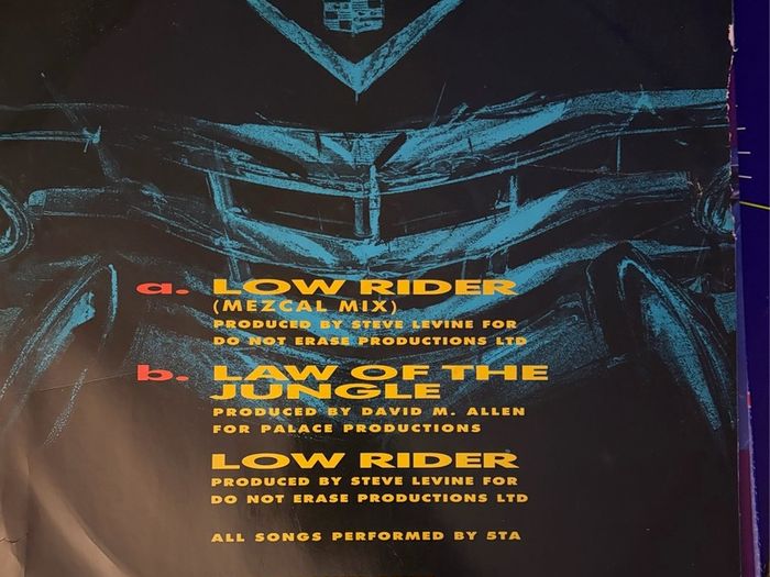 5TA Low Rider Mezcal Mix Original 1987 UK 12 inch VTA 124R
