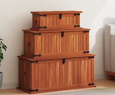 3 Piece Storage Chest Set