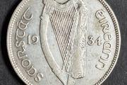 Ireland 1934 Half Crown silver coin