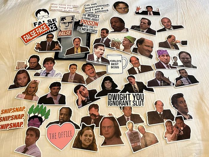 The office US vinyl waterproof sticker