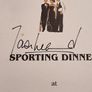 Jason Leanord autographed function menu 2006 Image 2