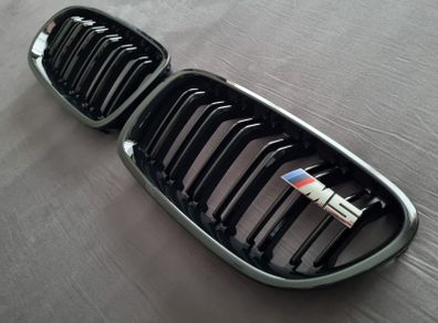 BMW 5 Series F10 F11 Kidney Grilles With M5 Badge Brand New