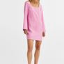 H&M pink square neck dress new with tags Image 3