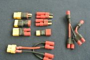 RC battery adaptors various types