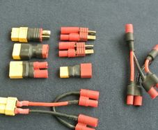 RC battery adaptors various types