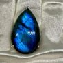 Labradorite Solitaire Ring in Platinum Overlay Sterling Silver Image 6