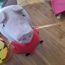 Large Peppa Pig soft teddy plus figurines Image 2