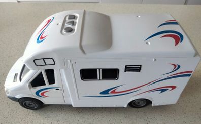 Toy Campervan - White with blue and red decals
