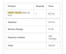 Harry Baker at Whelans 20th July