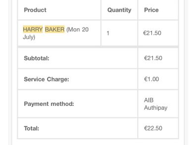 Harry Baker at Whelans 20th July