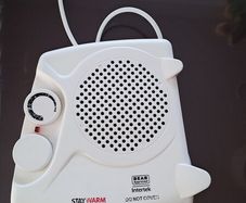 Portable and lightweight Fan Heater or Fan only