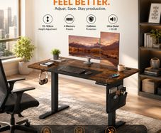 Height-adjustable electric desk,