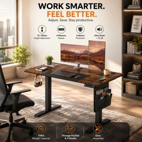 Height-adjustable electric desk,
