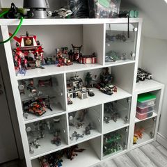 Large White Display / Storage Unit with Glass Doors