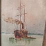 Framed Maritime scene c1900 Image 2