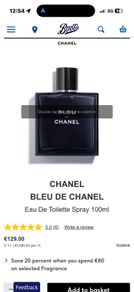 Bleu de CHANEL 100ml edt for him