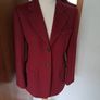 Marella Maroon Wool/Cashmere Blazer 12 Image 3