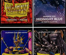 1x Pack of 60 Small Matte Dragon Shield Card Sleeves Japanese Yugioh Cardfight Protection New