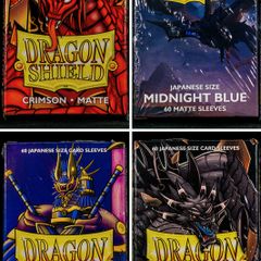 1x Pack of 60 Small Matte Dragon Shield Card Sleeves Japanese Yugioh Cardfight Protection New