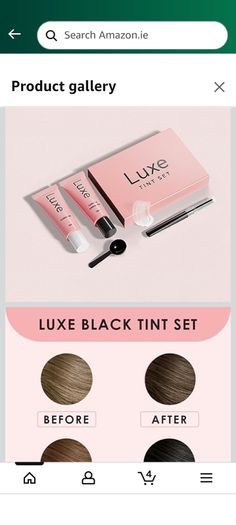 Luxe lash tint set