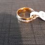 Gold plated diamond ring size 7 Image 4